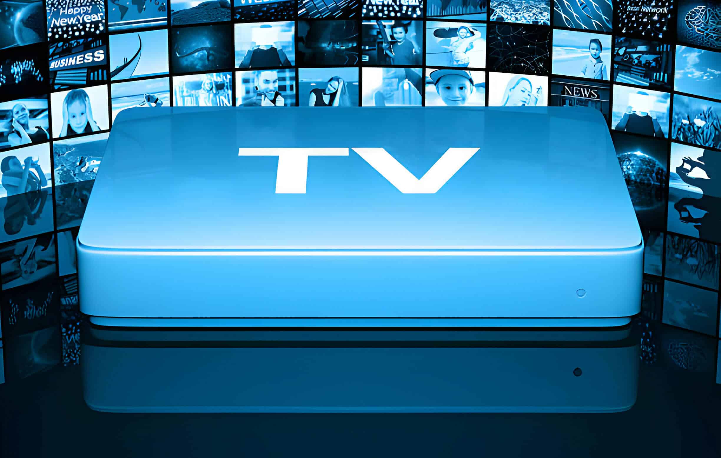 Uzaktan kumandalı ve EURO IPTV logolu IPTV kutusu